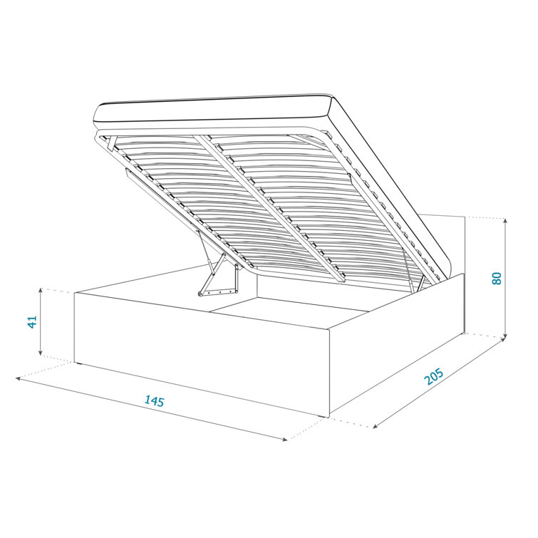 17 Stories Ottoman Bed Wayfair.co.uk
